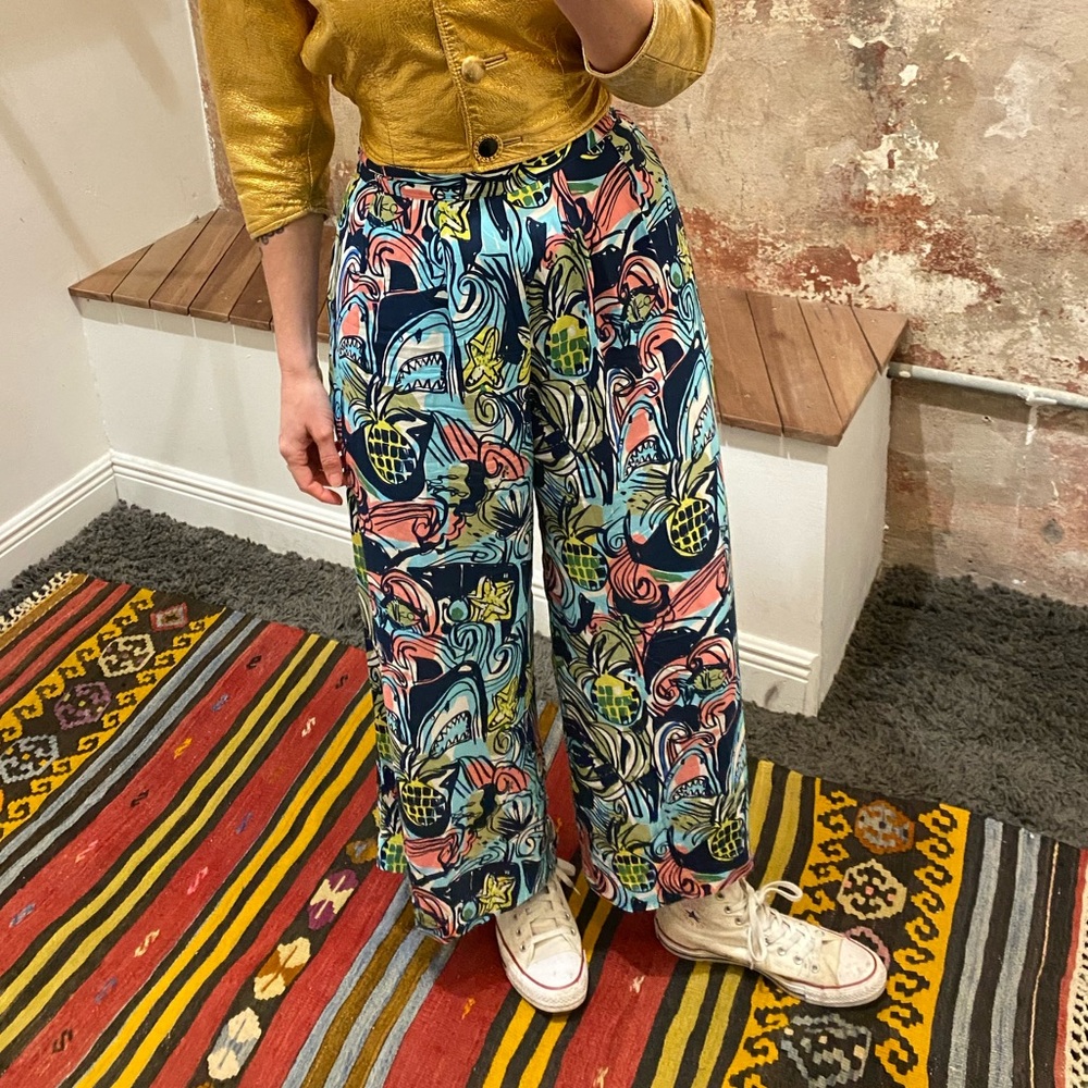 Ilana Kohn Maxine Pant in Shark Print